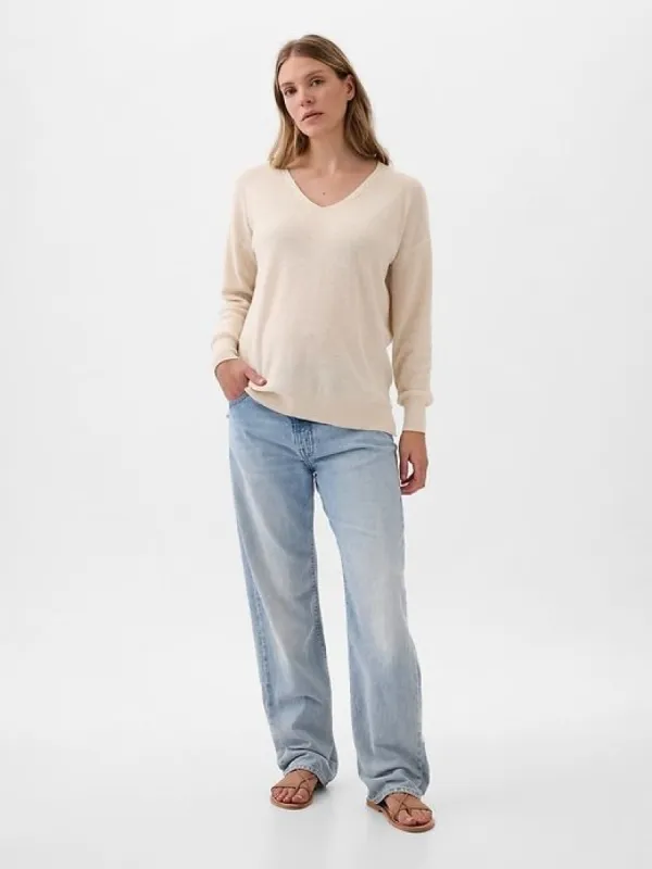 Maternity Linen-Blend Sweater sold by GAP