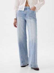 High Rise Stride Wide-Leg Jeans sold by GAP
