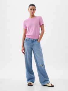 Lightweight CashSoft Cropped Sweater sold by GAP