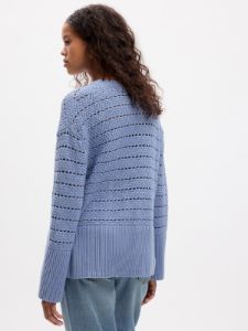 24/7 Split-Hem Crochet Sweater sold by GAP