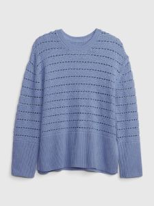 24/7 Split-Hem Crochet Sweater sold by GAP