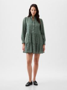 Eyelet Tiered Mini Shirtdress sold by GAP