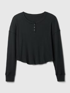 Waffle PJ Henley Shirt sold by GAP