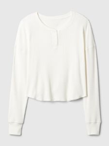 Waffle PJ Henley Shirt sold by GAP