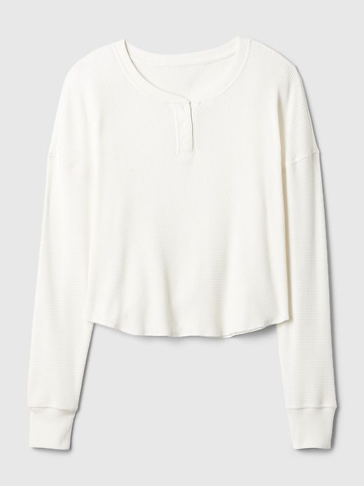Waffle PJ Henley Shirt sold by GAP product image thumbnail 3