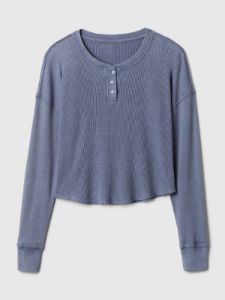 Waffle PJ Henley Shirt sold by GAP