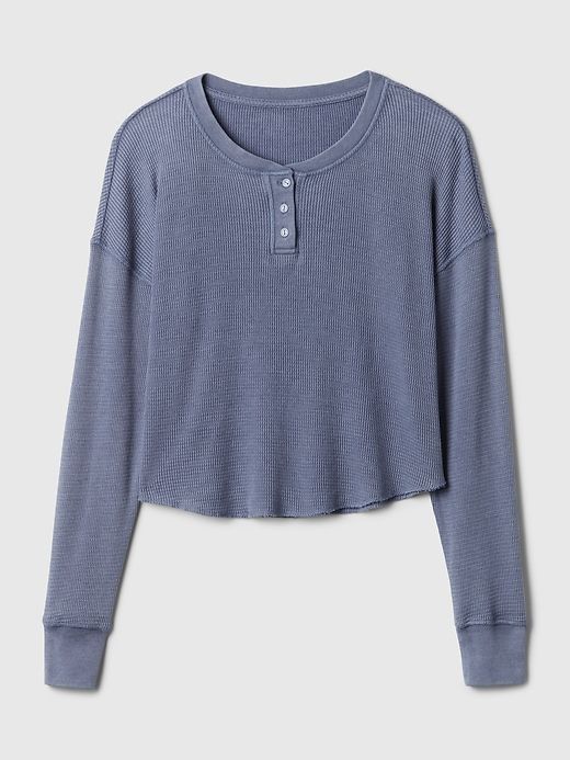 Waffle PJ Henley Shirt sold by GAP product image thumbnail 5