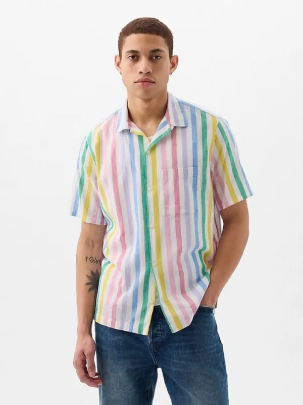 Linen-Cotton Shirt sold by GAP