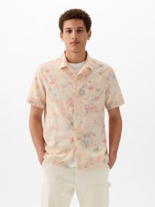 Linen-Cotton Shirt sold by GAP