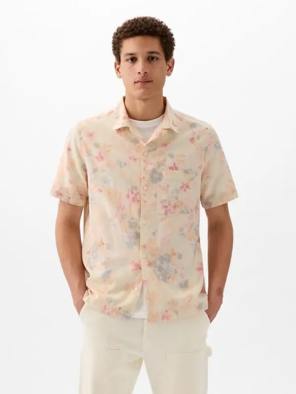 Linen-Cotton Shirt sold by GAP