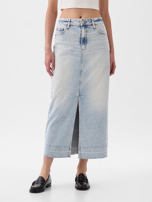 Denim Midi Skirt sold by GAP