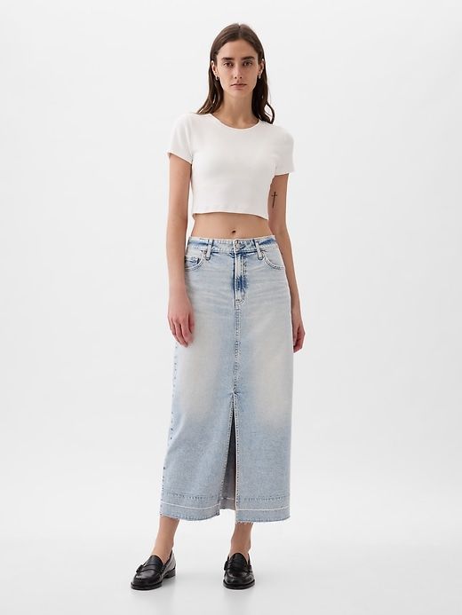 Denim Midi Skirt sold by GAP product image thumbnail 3