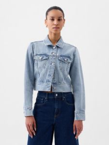 Cropped Icon Denim Jacket sold by GAP