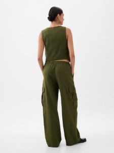 Linen-Cotton Pull-On Cargo Pants sold by GAP