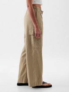 Linen-Cotton Pull-On Cargo Pants sold by GAP