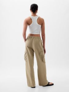 Linen-Cotton Pull-On Cargo Pants sold by GAP