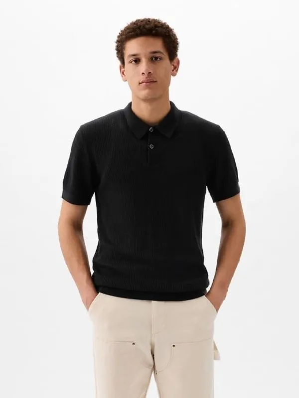 Textured Polo Shirt sold by GAP