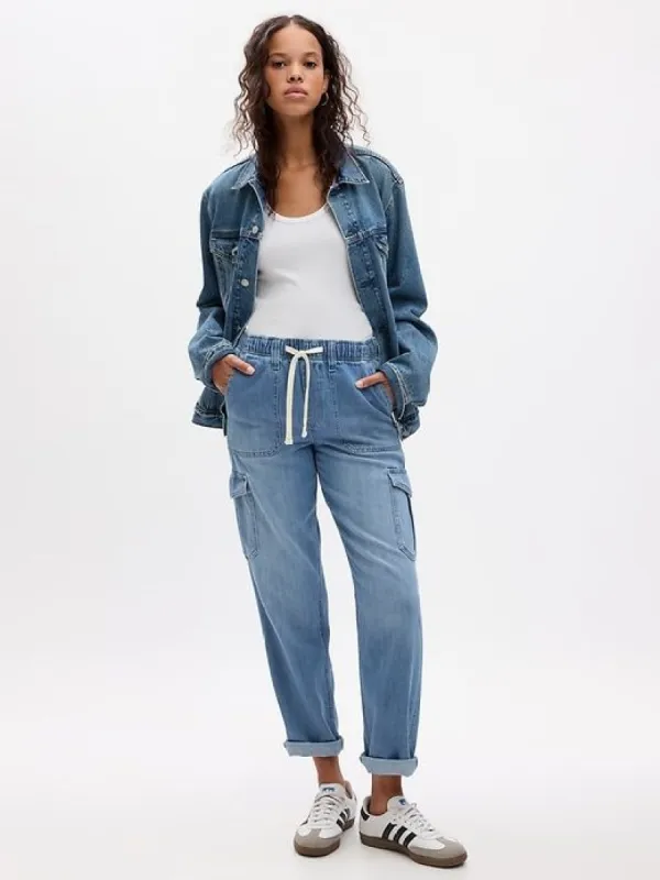 Easy Denim Cargo Joggers sold by GAP