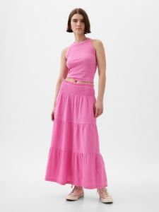 Crinkle Gauze Tiered Maxi Skirt sold by GAP
