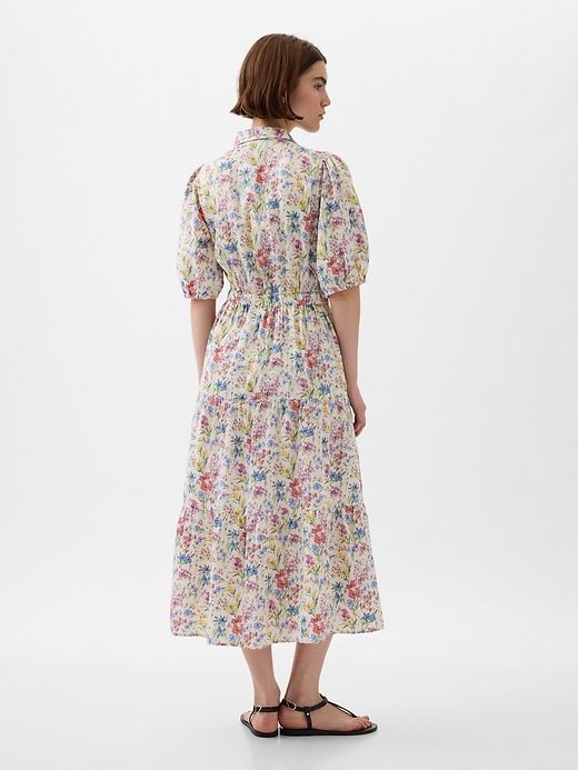 Puff Sleeve Midi Dress sold by GAP product image thumbnail 2