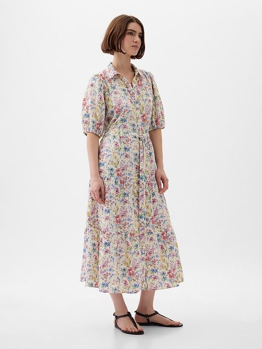 Puff Sleeve Midi Dress sold by GAP product image thumbnail 3