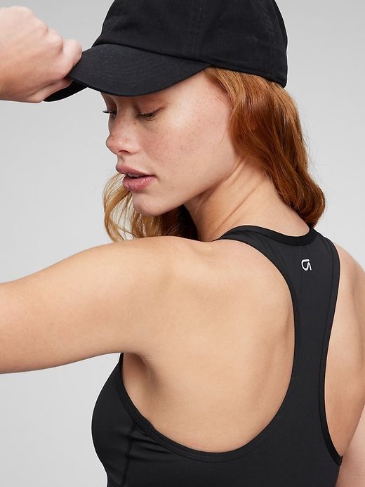 GapFit V-Neck Racerback Sports Bra in Eclipse sold by GAP product image thumbnail 3