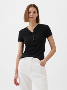 Modern Rib Henley T-Shirt sold by GAP