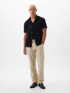 Linen-Cotton Trousers in Slim Fit sold by GAP