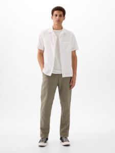 Linen-Cotton Trousers in Slim Fit sold by GAP