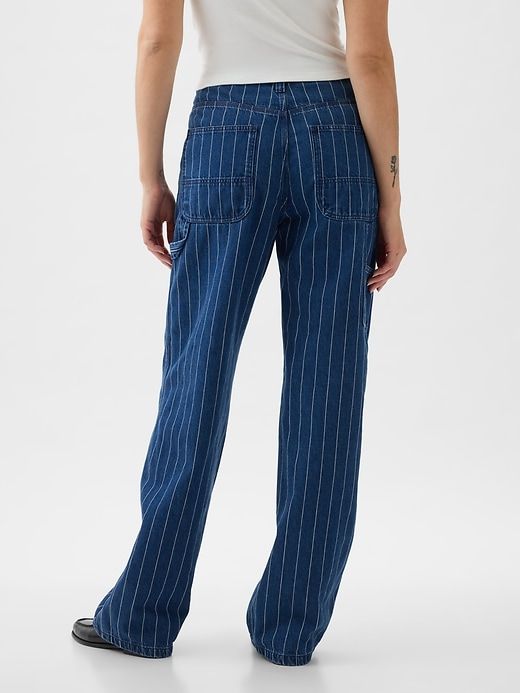 Mid Rise '90s Loose Pinstripe Carpenter Jeans sold by GAP product image thumbnail 5