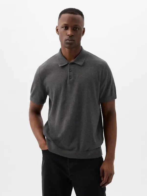 CashSoft Sweater Polo Shirt sold by GAP