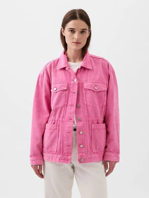 Cinched Denim Jacket sold by GAP