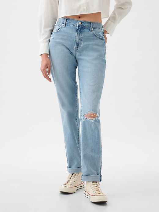 Mid Rise Girlfriend Jeans sold by GAP product image thumbnail 2