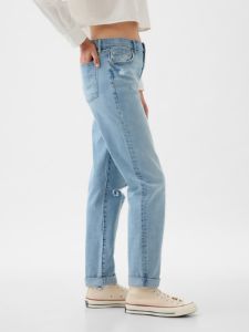 Mid Rise Girlfriend Jeans sold by GAP