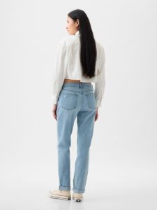 Mid Rise Girlfriend Jeans sold by GAP