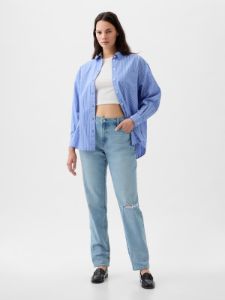 Mid Rise Girlfriend Jeans sold by GAP