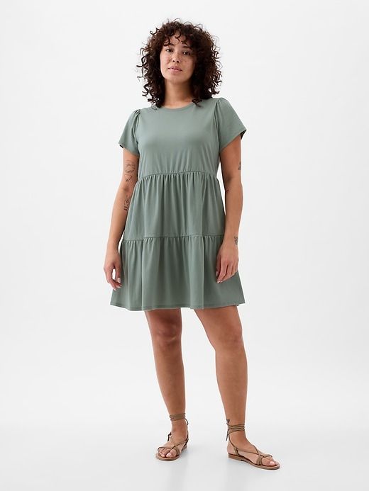 Tiered Mini Dress sold by GAP product image thumbnail 4