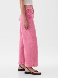 High Rise Stride Wide-Leg Ankle Jeans sold by GAP
