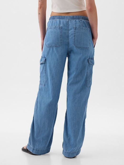 High Rise Pull-On Cargo Jeans sold by GAP product image thumbnail 4
