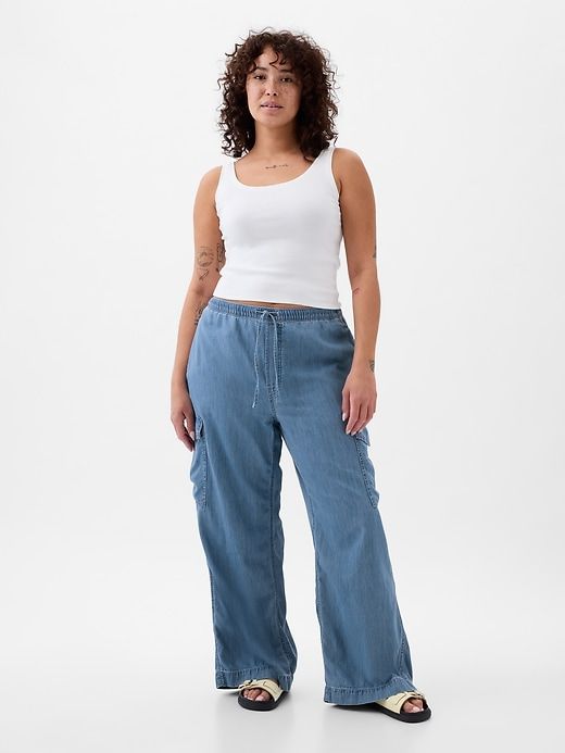 High Rise Pull-On Cargo Jeans sold by GAP product image thumbnail 5