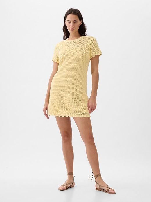 Crochet Mini Dress sold by GAP product image thumbnail 4