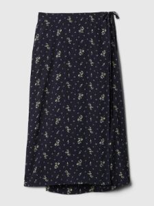 Wrap Midi Skirt sold by GAP