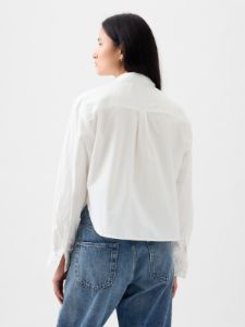 Floral Applique Cropped Shirt sold by GAP