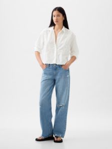 Floral Applique Cropped Shirt sold by GAP