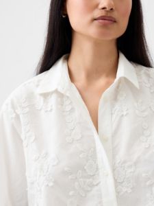 Floral Applique Cropped Shirt sold by GAP