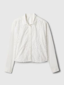 Floral Applique Cropped Shirt sold by GAP