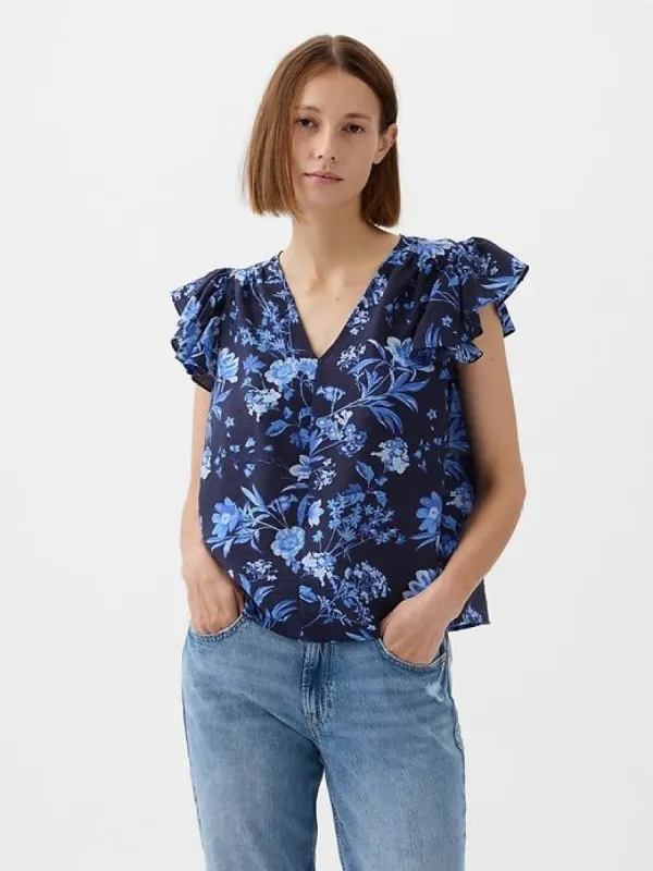 Flutter Sleeve Shirt sold by GAP