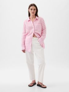 Linen Boyfriend Shirt sold by GAP