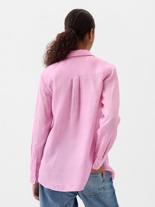 Linen Boyfriend Shirt sold by GAP product image thumbnail 2