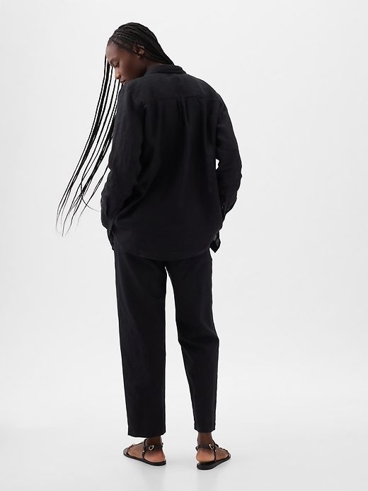 Linen Boyfriend Shirt sold by GAP product image thumbnail 5